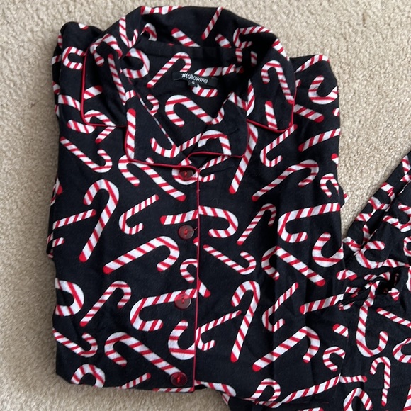 #followme candy cane flannel pajama set - Picture 4 of 6